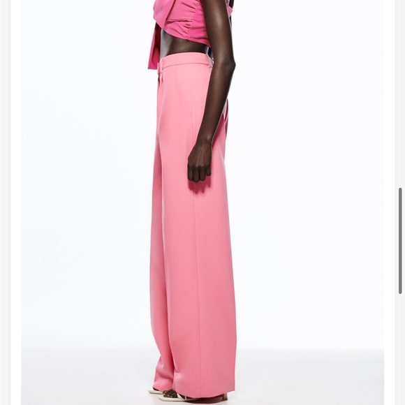 Zara Pants & Jumpsuits Zara Wide Leg Menswear Pants Poshmark
